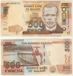 MALAWI -  500 KWACHA 2012 (UNC)