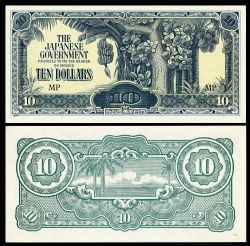 MALAYA -  10 DOLLARS 1942-1944 (UNC)