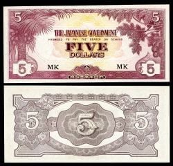 MALAYA -  5 DOLLARS 1942 (UNC)