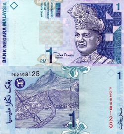 MALAYSIA -  1 RINGGIT 2000 (UNC) 39