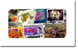 MALAYSIA -  100 ASSORTED STAMPS - MALAYSIA