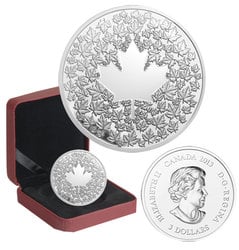 MAPLE LEAF IMPRESSION -  2013 CANADIAN COINS