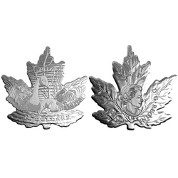 MAPLE LEAF SILHOUETTE -  CANADA GEESE -  2016 CANADIAN COINS 01