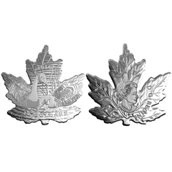 MAPLE LEAF SILHOUETTE -  CANADA GEESE -  2016 CANADIAN COINS