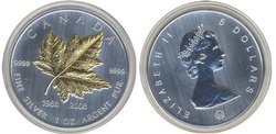MAPLE LEAVES -  20TH ANNIVERSARY OF THE MAPLE LEAF -  2008 CANADIAN COINS