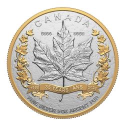 MAPLE LEAVES -  35TH ANNIVERSARY OF THE SILVER MAPLE LEAF (SML) -  2023 CANADIAN COINS