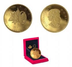 MAPLE LEAVES (5 OZ) -  40TH ANNIVERSARY OF THE GOLD MAPLE LEAF -  PIÈCES DU CANADA 2019 06