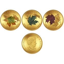 MAPLE LEAVES -  ALLURING MAPLE LEAVES OF FALL -  2015 CANADIAN COINS