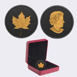 MAPLE LEAVES -  RHODIUM-PLATED INCUSE 1-OZ GOLD MAPLE LEAF (GML) -  2020 CANADIAN COINS