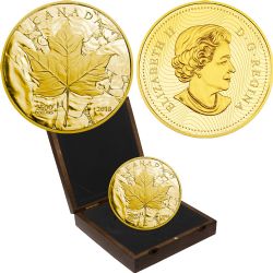 MAPLE LEAVES -  SUGAR MAPLE MAJESTIC -  2018 CANADIAN COINS