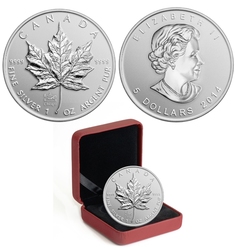 MAPLE LEAVES WITH PRIVY MARKS -  BULLION REPLICA WITH ANA PRIVY MARK -  2014 CANADIAN COINS