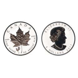 MAPLE LEAVES WITH PRIVY MARKS -  CHINESE LUNAR CALENDER: ROOSTER -  2017 CANADIAN COINS 08