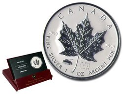 MAPLE LEAVES WITH PRIVY MARKS -  V-E DAY -  2005 CANADIAN COINS