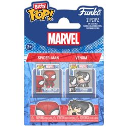 MARVEL -  2-FIGURE BLISTER PACK - SPIDER-MAN AND VENOM - SPIDER-MAN SERIES -  BITTY POP!
