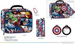 MARVEL -  AVENGERS 4 PIECES LUNCH BOX