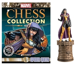 MARVEL CHESS COLLECTION -  SPIDER-QUEEN (MAGAZINE AND FIGURINE) 90