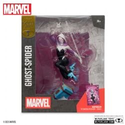 MARVEL -  GHOST-SPIDER WITH SCENE (THE AMAZING SPIDER-MAN #1) FIGURE 1/10 - GOLD LABEL - MARVEL COLLECTION -  MCFARLANE TOYS