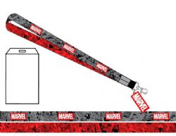 MARVEL -  MARVEL - GREY AND BLACK / RED AND BLACK COMICS LANYARD