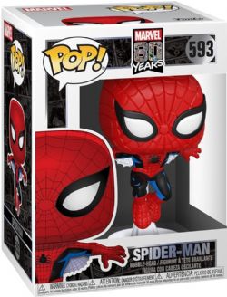 MARVEL -  POP! VINYL BOBBLE-HEAD OF SPIDER-MAN - FIRST APPEARANCE (4 INCH) -  MARVEL 80 YEARS 593