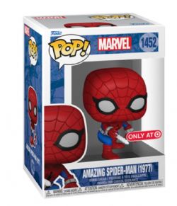 MARVEL -  POP! VINYL FIGURE OF AMAZING SPIDER-MAN 1977 - TARGET EDITION (4 INCH) 1452