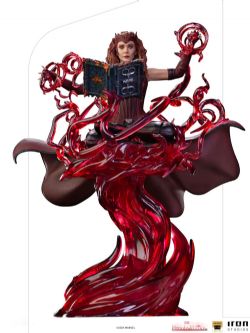 MARVEL -  SCARLET WITCH WITH THE DARKHOLD DELUXE FIGURE - 1/10 SCALE -  IRON STUDIOS
