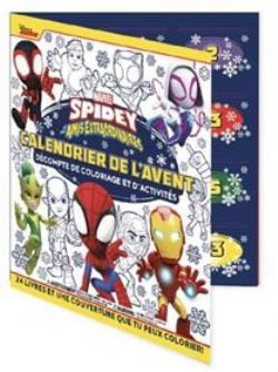 MARVEL -  SPIDEY ET SES AMIS EXTRAORDINAIRES - DÉCOMPTE DE COLORIAGE ET D'ACTIVITÉS (2024) (FRENCH)