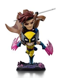 MARVEL -  X-MEN 97 - WOLVERINE & GAMBIT MINICO FIGURE -  IRON STUDIOS