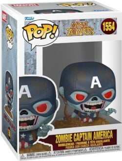 MARVEL ZOMBIES -  POP! VINYL FIGURE OF ZOMBIE CAPTAIN AMERICA (4 INCH) 1554