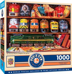 MASTERPIECES -  LIONEL TRAINS - WELL STOCKED SHELVES (1000 PIECES)