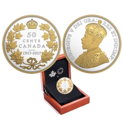 MASTERS CLUB: RENEWED SILVER 50-CENT -  100TH ANNIVERSARY OF THE 1917 HALF-DOLLAR -  2017 CANADIAN COINS 01