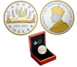 MASTERS CLUB: RENEWED SILVER DOLLAR -  THE VOYAGEUR -  2015 CANADIAN COINS 01