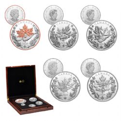 MASTERS FRACTIONAL SETS -  THE CANADIAN MAPLE MASTERS COLLECTION - 5-COIN SET -  2020 CANADIAN COINS 02