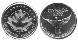 MEDALLIONS -  2000 MILLENIUM MEDALLION -  2000 CANADIAN COINS