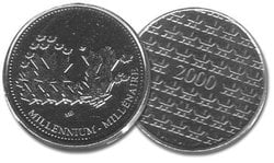 MEDALLIONS -  MILLENIUM MEDALLION -  2000 CANADIAN COINS