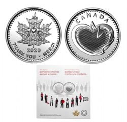 MEDALLIONS -  SUPPORT MEDALS DURING THE PANDEMIC: RECOGNITION MEDAL -  2020 CANADA COINS 01