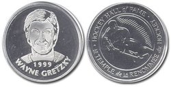 MEDALLIONS -  WAYNE GRETZKY NICKEL COIN -  1999 CANADIAN COINS