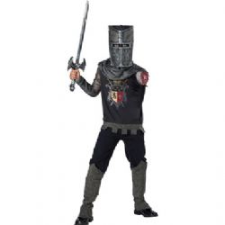 MEDIEVAL -  BLACK KNIGHT COSTUME (CHILD - LARGE 10) -  KNIGHTS