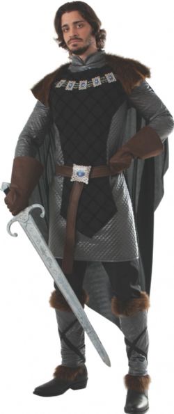 MEDIEVAL -  DARK PRINCE COSTUME (ADULT - ONE SIZE) -  KNIGHTS