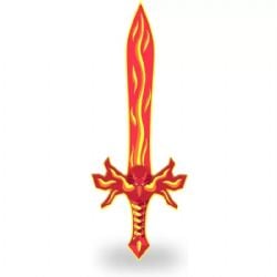 MEDIEVAL -  FIRE SWORD (19.3