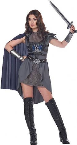MEDIEVAL -  LADY KNIGHT COSTUME (ADULT)