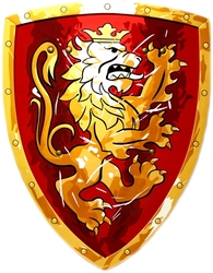 MEDIEVAL -  SHIELD - NOBLE KNIGHT - RED (18