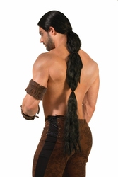 MEDIEVAL -  WARRIOR WIG - BLACK (ADULT)