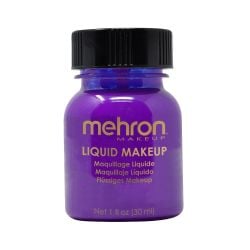 MEHRON -  PURPLE - LIQUID MAKEUP (1 OZ / 30 ML) -  WATER-BASED MAKE-UP