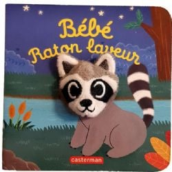 MES LIVRES MARIONNETTES -  BÉBÉ RATON LAVEUR -  LES BÉBÊTES