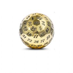 METAL D100 DICE - GOLD