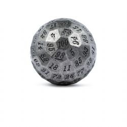 METAL D100 DICE - IRON