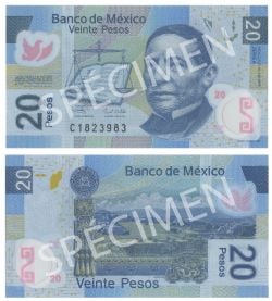 MEXICO -  20 PESOS 2006 (UNC) 122B