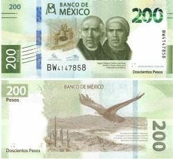 MEXICO -  200 PESOS 2019 (UNC) - COMMEMORATIVE NOTE