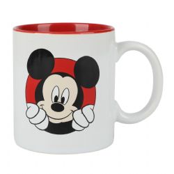 MICKEY AND FRIENDS -  CERAMIC RED & WHITE MICKEY MUG -  DISNEY