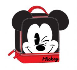 MICKEY AND FRIENDS -  MICKEY MOUSE DOUBLE COMPARTMENT 3D EAR LUNCH BAG -  DISNEY